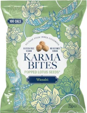 Karma Bites Wasabi Popped Lotus Bites 25g