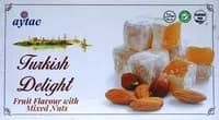 Aytac turkish delight fruit flavour with mixed nuts 350g Aytac turkish delight fruit flavour with mixed nuts 350g