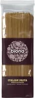 Biona Organic Italian Pasta Wholegrain Spaghetti 500g Biona Organic Italian Pasta Wholegrain Spaghetti 500g