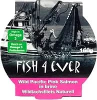 Fish 4 Ever Wild Pacific Pink Salmon in Brine 160g Fish 4 Ever Wild Pacific Pink Salmon in Brine 160g