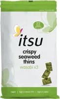 Itsu Wasabi Crispy Seaweed Thins 3 Pack Itsu Wasabi Crispy Seaweed Thins 3 Pack