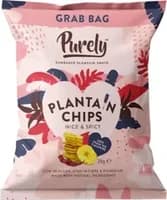 Purely Nice & Spicy Plantain Chips 75g Purely Nice & Spicy Plantain Chips 75g