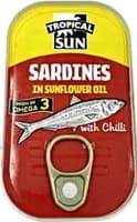Sardines in Sunflower oil with chilli Sardines in Sunflower oil with chilli