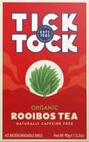Tick Tock Organic Rooibos Tea 40 bags 90g Tick Tock Organic Rooibos Tea 40 bags 90g