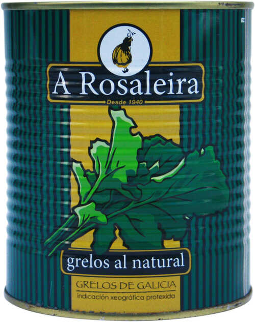 A Rosaleira Grelos al Natural Galician Turnip Leaves 500g