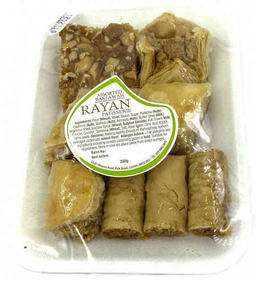 Rayan Patisserie Baklawah Assorted 200g Rayan Patisserie Baklawah Assorted 200g