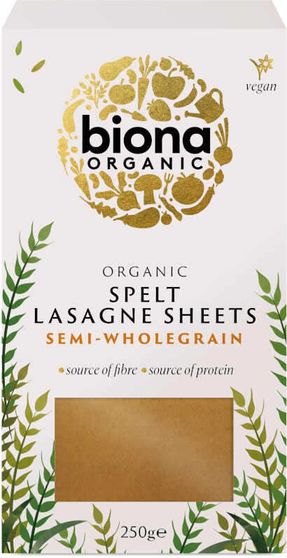 Biona Organic Spelt Pasta Lasagne Sheets 250g