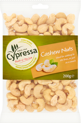 Cypressa Cashew Nuts 200g Cypressa Cashew Nuts 200g