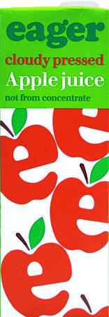 Eager cloudy pressed apple Juice 1l Eager cloudy pressed apple Juice 1l
