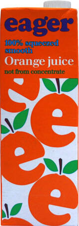 Eager squeezed smooth Orange Juice 1l
