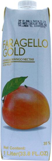 Faragello gold premium mango nectar 1L Faragello gold premium mango nectar 1L