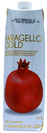 Faragello gold premium pomegranate nectar 1L
