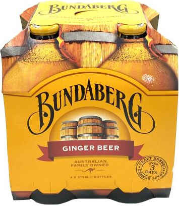 Bundaberg Ginger beer 4 x 375ml Bundaberg Ginger beer 4 x 375ml