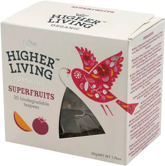 Higher Living Organic Superfruits 20 Bags 50g