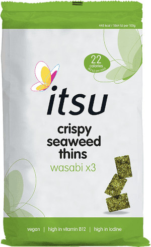 Itsu Wasabi Crispy Seaweed Thins 3 Pack