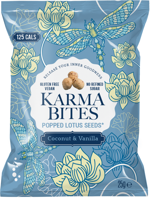 Karma Bites Coconut & Vanilla Popped Lotus Seeds 25g