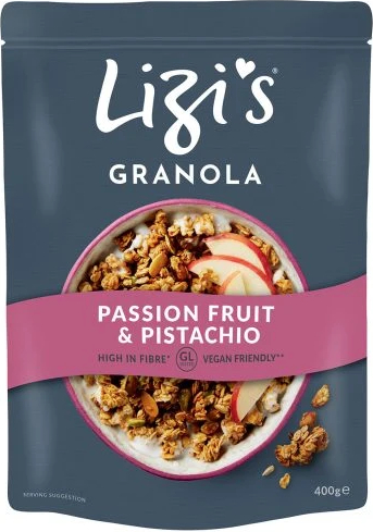 Lizi's Granola Passion Fruit & Pistachio 400g