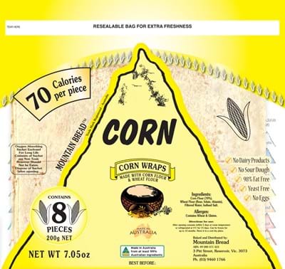 Mountain Bread Corn Wraps