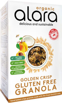Organic Alara Golden Crisp Gluten Free Granola 325g