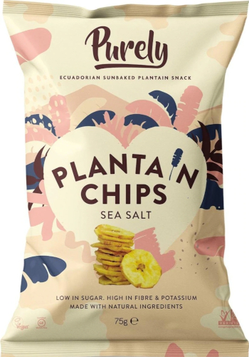 Purely Sea Salt Plantain Chips 75g