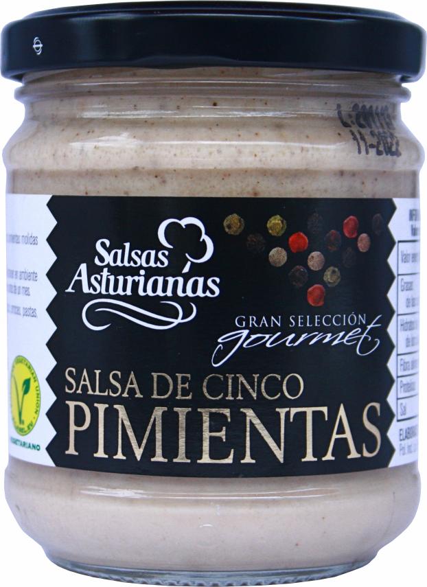 Salsas Asturianas 5 pepper salsa 190g