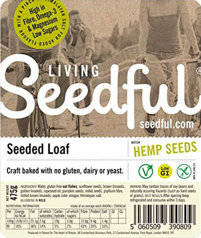 Seedful Organic Hemp Seed Loaf Slices 275g