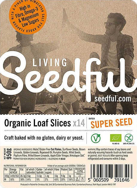 Seedful Organic Super Seed Loaf Slices 950g