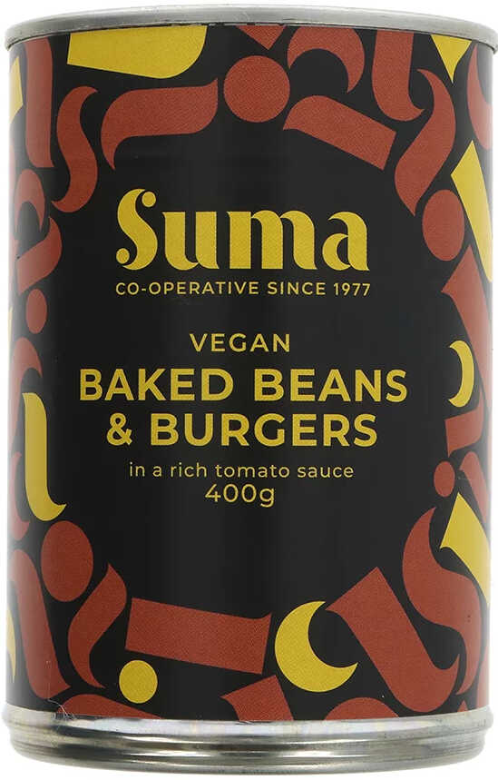 Suma Vegan Baked Beans & Burgers 400g
