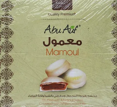 Abu auf Mamoul white chocolate medjoul dates