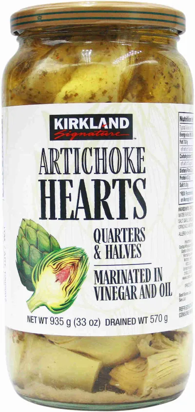 Artichoke Hearts in vinegar &amp; oil 935g