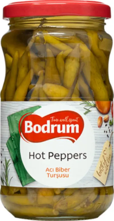 Bodrum Hot Peppers Pickled 630g