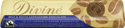 Divine Milk &amp; White Chocolate Cappuccino Bar 35g
