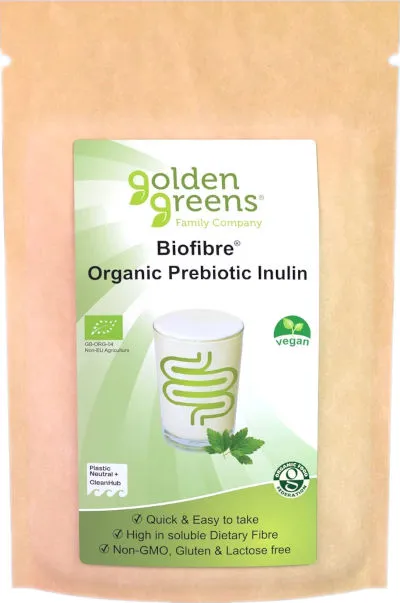 Golden Greens Biofibre Organic Prebiotic Inulin  250g