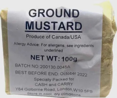 Ground Mustard 100g