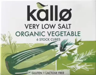 Kallo Very Low Salt Organic Vegetable Stock Cubes 60g