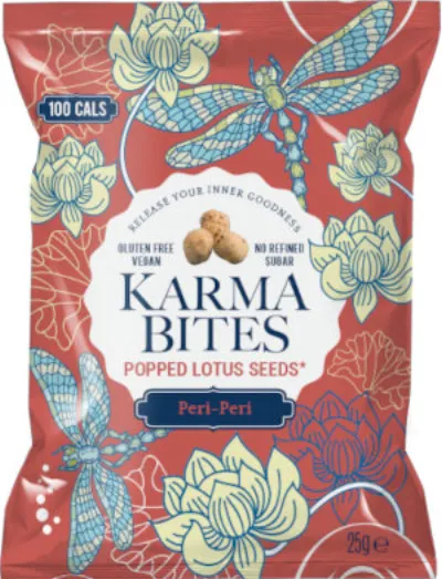 Karma Bites Peri-Peri Popped Lotus Seeds 25g