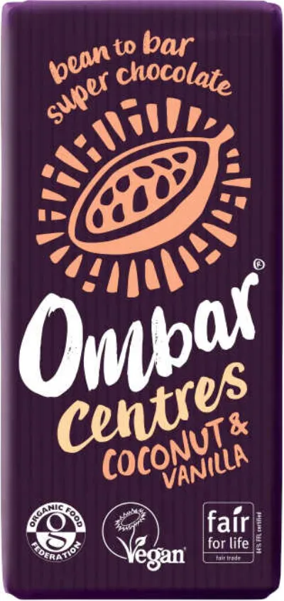 Ombar Coconut &amp; Vanilla Centres 70g