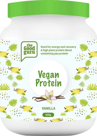The Good Guru Vegan Protein Energy Booster Vanilla 500g
