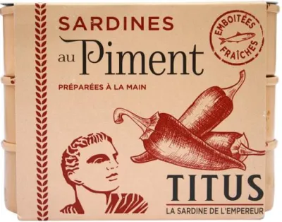 Titus sardines in hot sauce 3 pack 375g