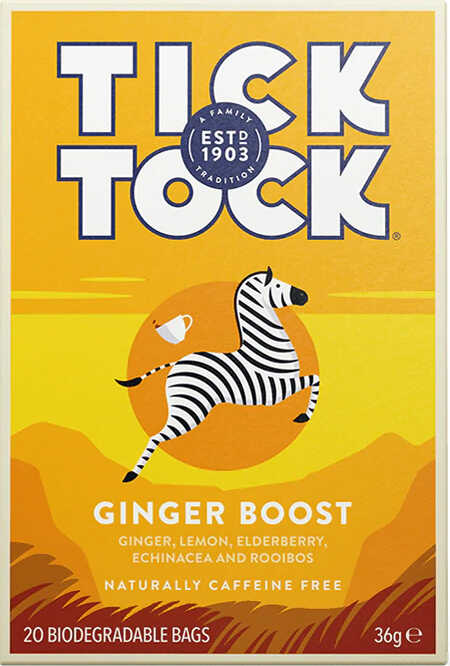 Tick Tock Ginger Boost 20 bags 36g