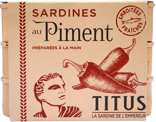 Titus sardines in hot sauce 3 pack 375g