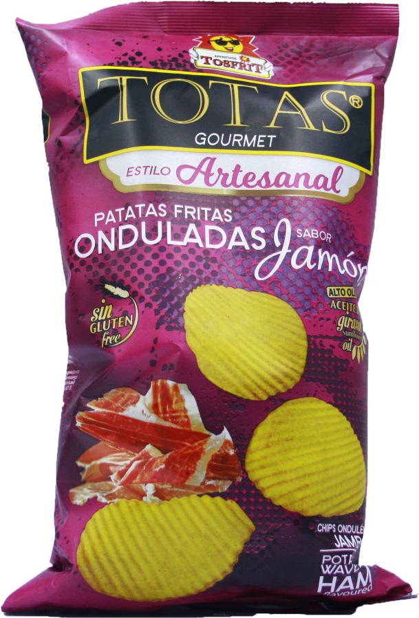 Totas Crisps Ham Flavour 130g