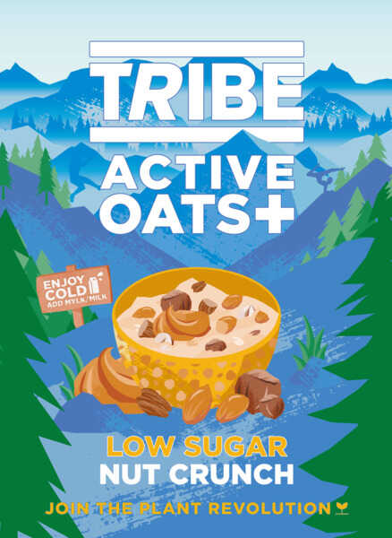 Tribe Active Oats+ Low Sugar Nut Crunch 480g