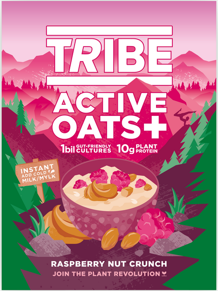 Tribe Active Oats + Raspberry Nut Crunch 480g