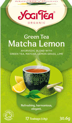 Yogi Tea Organic Green Tea Matcha Lemon Tea 17 Bags